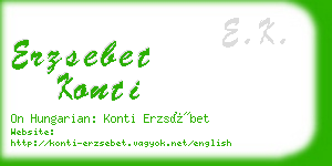 erzsebet konti business card